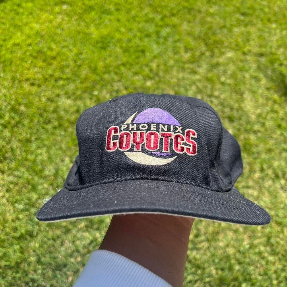 90s Pheonix Coyotes y2k baseball cap mens osfa rare nhl